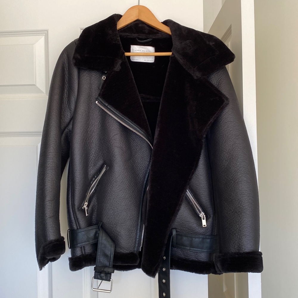 Zara moto coat